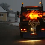 Verwendung von Salz zur Schneebeseitigung auf Straßen