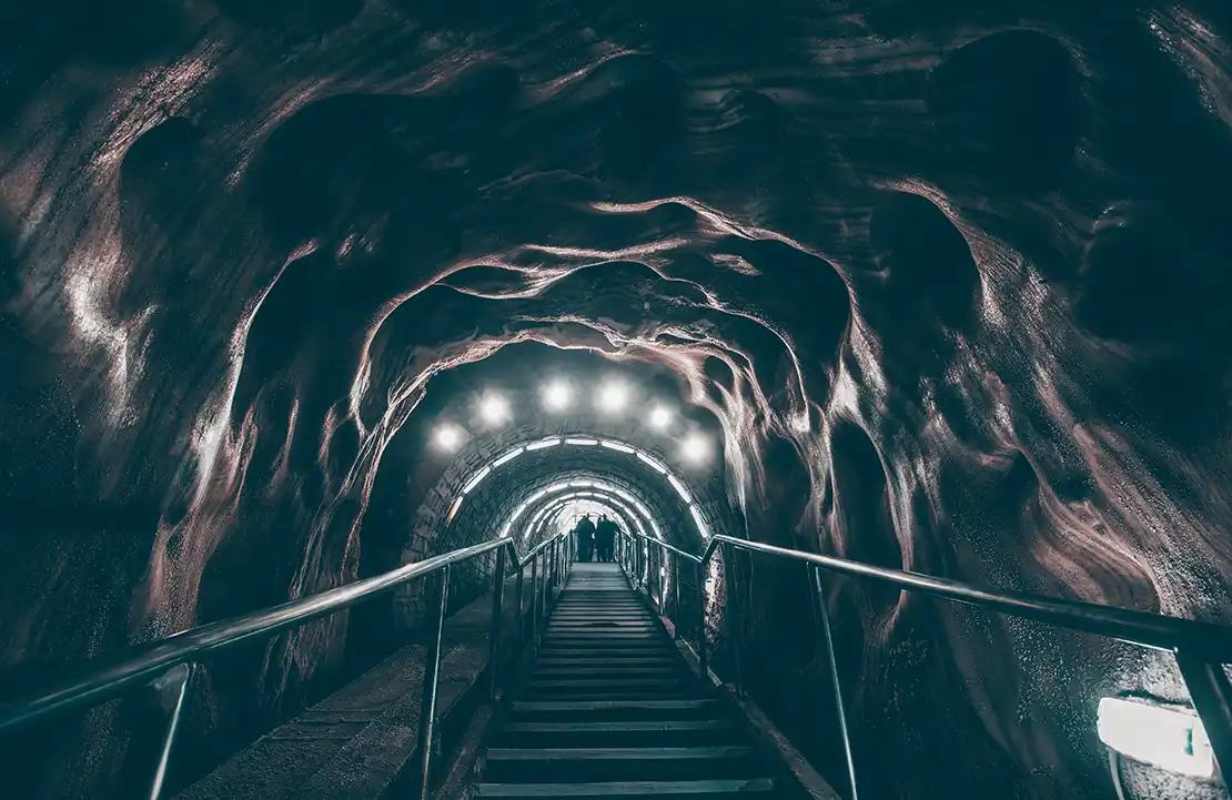 Salzmine Bergbau. Turda, Rumänien